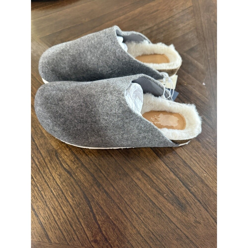 Universal Thread Women's Bev Flats Mules Slip-On Gray size 7.5 *read*